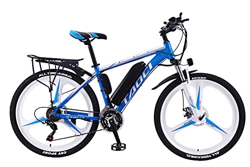 Vélos électriques : TAOCI Vélo électrique pour adulte, VTT en alliage d'aluminium, vélo électrique tout terrain, 26 pouces 36 V 250 W / 350 W batterie lithium-ion amovible pour les trajets en vélo