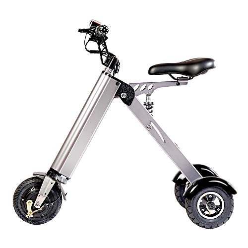 Vélos électriques : TopMate ES31 Mini-tricycle pliable tricycle lectrique 14 kg avec limite de vitesse 3 vitesses 6-12-20KM / H et 3 amortisseurs