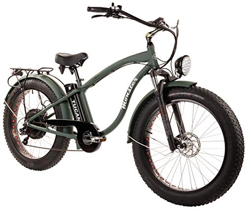 Vélos électriques : Tucano Bikes Monster 26. Vlo lectrique 26" Moteur: 1.000W-48V Suspension Avant Freins hydrauliques Vitesse Maximale: 42km / H Batterie: 48V AH (Vert)