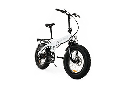 Vélos électriques : Tucano Bikes Monster HB Vélo électrique Pliable de Type fatbike Blanc