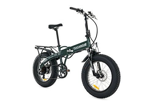 Vélos électriques : Tucano Bikes Monster HB Vélo électrique Pliable Vert Mat Taille Unique