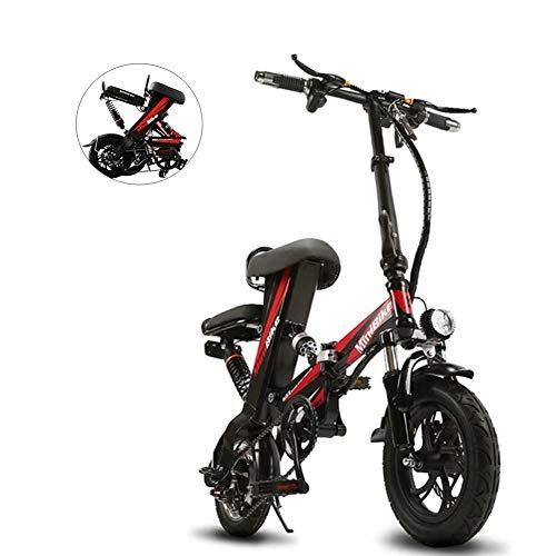 Vélos électriques : Urcar Vlo lectrique Pliant avec pdales, Power Assist et Bicyclette lectrique Batterie au Lithium-ION de 36 V avec Roues de 12 Pouces et Moteur de moyeu de 250 W