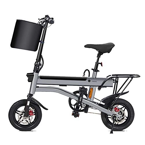 Vélos électriques : URCAR Vlo lectrique Pliant pour Adulte, Vlo lectrique de 12 Pouces avec Bicyclette lectrique de Batterie dtachable de Phare de LED 350W 25km / h