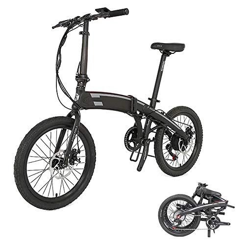 Vélos électriques : VBARV Vélo électrique Pliant de 20 Pouces, Batterie Li-ION 400W 48V 10.4Ah / 14.5Ah à 5 Niveaux avec Assistance à la pédale Avant et arrière, adapté à la Conduite en extérieur