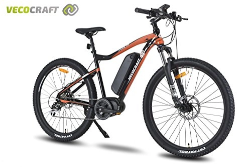 Vélos électriques : Veco Craft Hades M8 Vélo électrique, Messieurs, E de VTT, 48 V 250 W bafang Max Mid Moteur