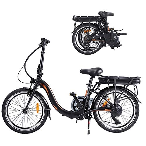 Vélos électriques : Velo Electrique Pliable, 250W électrique Pliable d'assistance à la pédale avec Vélos de Ville pour Adolescent et Adultes