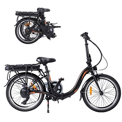 Vélos électriques : Velo Electrique Pliable, Jusqu' 25km / h Vitesse Rglable 7 E-Bike 250W / 36V Rechargeable Batterie Li-ION Vélos électriques Adultes Cadeaux