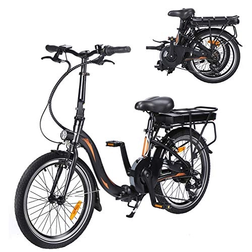Vélos électriques : Velo Electrique Pliable, Jusqu' 25km / h Vitesse Rglable 7 E-Bike 250W / 36V Rechargeable Batterie Li-ION Vélos électriques Pliable Unisexe pour