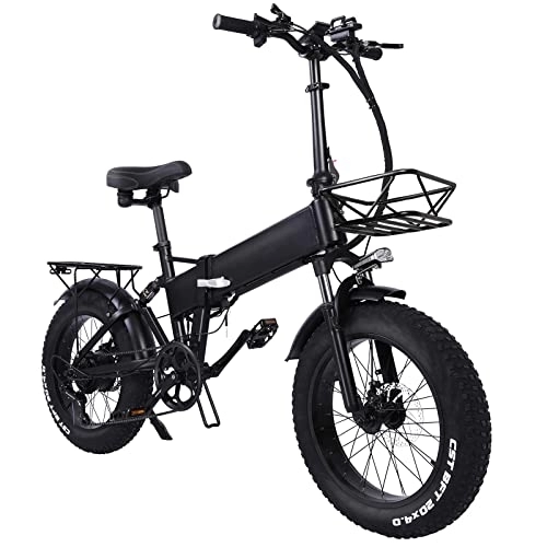 Vélos électriques : Velo Electrique Pliable RX20 Gros Pneu 20"* 4", avec Moteur Puissant Batterie 48V 15Ah, Vélo De Montagne De Ville Grande Autonomie, Fat Bike Electrique