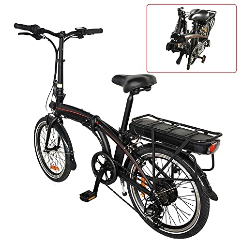 Vélos électriques : Velo Electrique Pliable, Trottinette lectrique 20 Pouces 250W 36V 10Ah(50-55km) Vélos de Route pour Adolescent et Adultes
