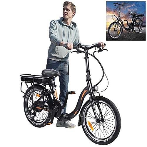 Vélos électriques : Velo Electrique Pliable, Trottinette lectrique 20 Pouces 250W 36V 10Ah(50-55km) Vélos de Ville pour Adolescent et Adultes