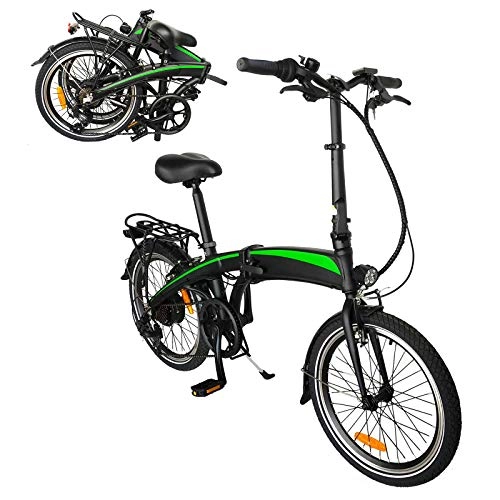 Vélos électriques : Velo Electrique Pliable, Vélos de Ville Jusqu' 25km / h Vitesse Rglable 7 E-Bike 250W / 36V Rechargeable Batterie Li-ION Adultes Cadeaux