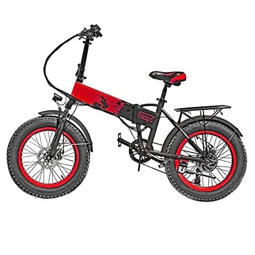 Vélos électriques : VINCO Vélo électrique avec pédale assistée 12000 – 250 W – Rouge (MYT-20)