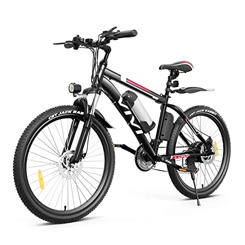 Vélos électriques : Vivi Vélo Électrique Vélo de Montagne Électrique pour Adulte, 26 Pouces Velo Electrique 250W Ebike de avec Batterie Lithium-ION Amovible 8Ah, Professionnel 21 Vitesses (26 Pouces - Noir)