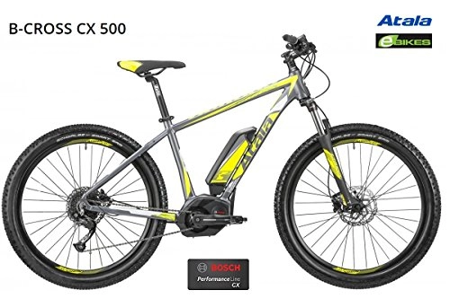 Vélos électriques : Vlo atala e-bike B-Cross cX 500Gamme 2018, ANTRACITE GIALLO