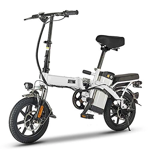 Vélos électriques : Vlo lectrique 48 V Batterie Au Lithium Adulte Pliant Voiture lectrique Mini Compacte Gnration Conduite Voyage Vlo Batterie Voiture