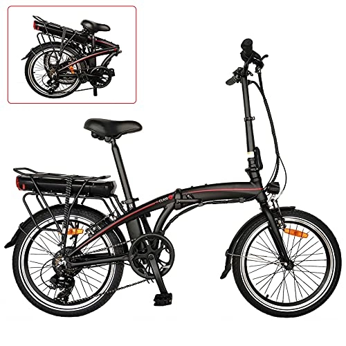 Vélos électriques : Vlo lectrique Pliable, 20' 36V 250W 10Ah Amovible au Lithium-ION Vélos de Route Pliable Unisexe pour