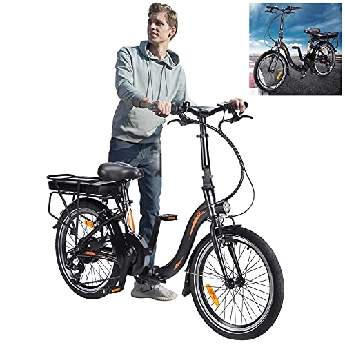 Vélos électriques : Vlo lectrique Pliable, 20' VTT lectrique 250W Vlo lectrique Adulte Vélos de Ville pour Adolescent et Adultes