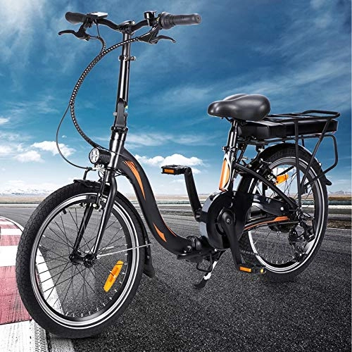 Vélos électriques : Vlo lectrique Pliable, Jusqu' 25km / h Vitesse Rglable 7 E-Bike 250W / 36V Rechargeable Batterie Li-ION Vélos de Ville pour Adolescent et Adultes