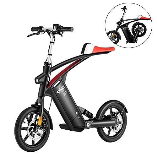 Vélos électriques : Vlo lectrique Pliable pour Adultes Et Adolescents Vlo lectrique Pliant Ebike 250W 36V avec cran LCD pour Pneu De 14 Pouces pour Les Sports De Cyclisme en