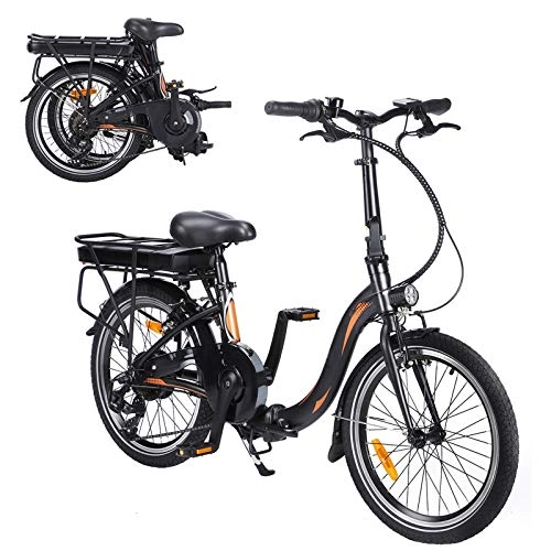 Vélos électriques : Vlo lectrique Pliable, Trottinette lectrique 20 Pouces 250W 36V 10Ah(50-55km) Vélos pliants Pliable Unisexe pour