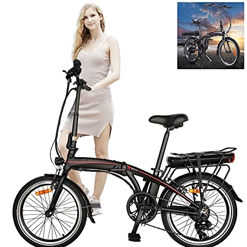 Vélos électriques : Vlo lectrique Pliable, Vec Batterie Amovible 36V / 10AH 7 Vitesses Vélos pliants Unisexe pour Adulte