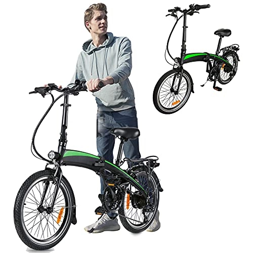 Vélos électriques : Vlo lectrique Pliable, Vélos de Route Jusqu' 25km / h Vitesse Rglable 7 E-Bike 250W / 36V Rechargeable Batterie Li-ION Unisexe pour Adulte