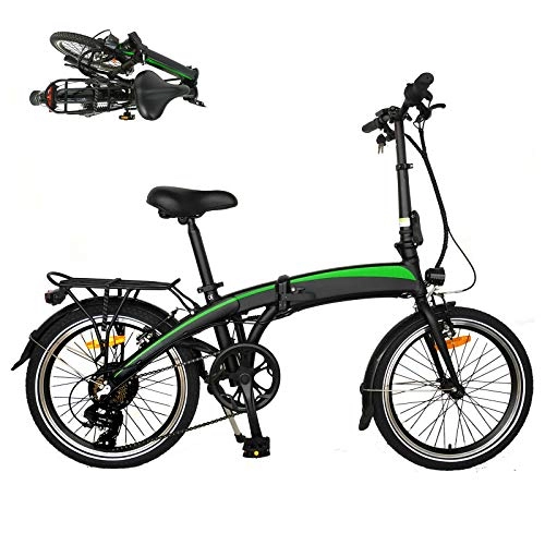 Vélos électriques : Vlo lectrique Pliable, Vélos de Route Trottinette lectrique 20 Pouces 250W 36V 7.5Ah(50-55km) Pliable Unisexe pour