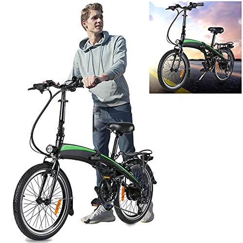 Vélos électriques : Vlo lectrique Pliable, Vélos de Route Trottinette lectrique 20 Pouces 250W 36V 7.5Ah(50-55km) pour Adolescent et Adultes