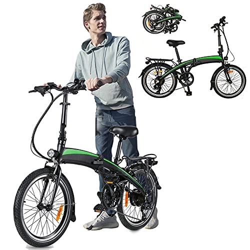 Vélos électriques : Vlo lectrique Pliable, Vélos de Ville avec Batterie Amovible 36V / 7.5Ah 7 Vitesses Pliable Unisexe pour