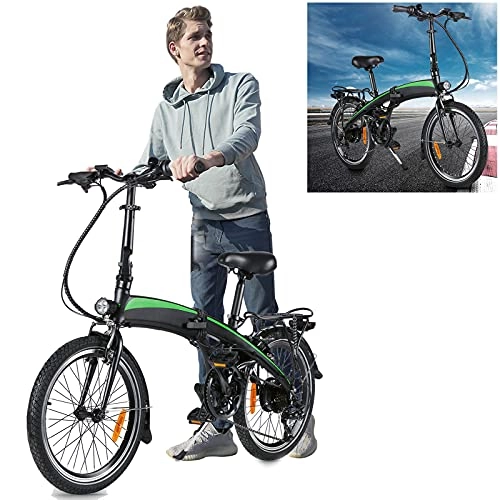 Vélos électriques : Vlo lectrique Pliable, Vélos de Ville avec Batterie Amovible 36V / 7.5Ah 7 Vitesses Unisexe pour Adulte