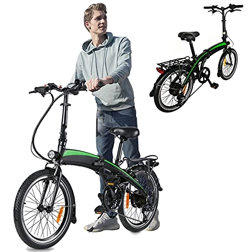 Vélos électriques : Vlo lectrique Pliable, Vélos de Ville Vec Batterie Amovible 36V / 7.5AH 7 Vitesses Unisexe pour Adulte