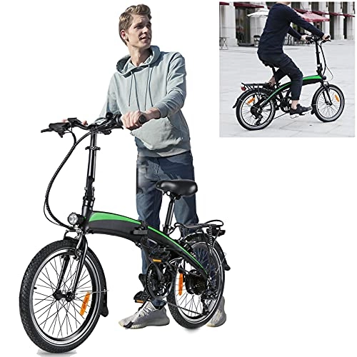 Vélos électriques : Vlo lectrique Pliable, Vélos pliants 20' VTT lectrique 250W Vlo lectrique Adulte pour Adolescent et Adultes