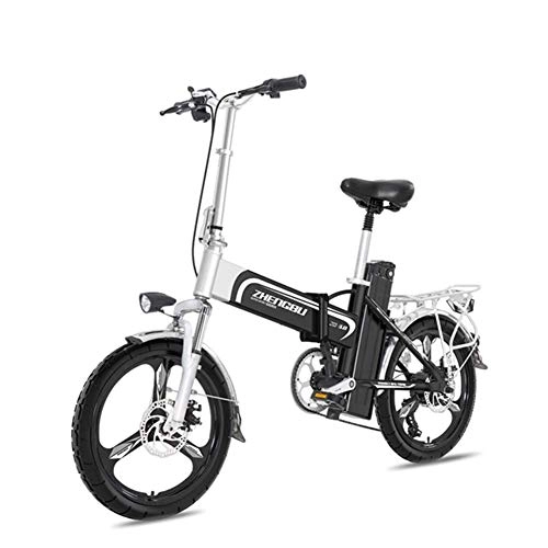 Vélos électriques : Vlo lectrique, vlo lectrique en Aluminium lger et Pliable avec pdales, Vitesse du Moteur 400W 25KM / H