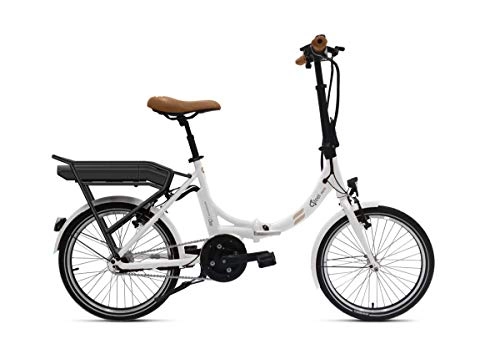 Vélos électriques : Vlo Pliant Assistance Electrique O2FEEL Peps N7C OES White-20' Pack 504