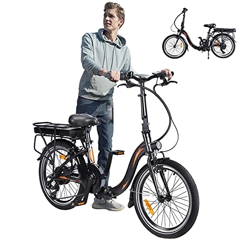 Vélos électriques : Vlo pliants Sport Alliage, Trottinette lectrique 20 Pouces 250W 36V 10Ah(50-55km) Vélos de Route Unisexe pour Adulte