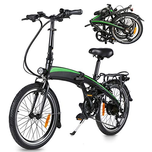 Vélos électriques : Vlo pliants Sport Alliage, Vélos électriques Jusqu' 25km / h Vitesse Rglable 7 E-Bike 250W / 36V Rechargeable Batterie Li-ION Adultes Cadeaux