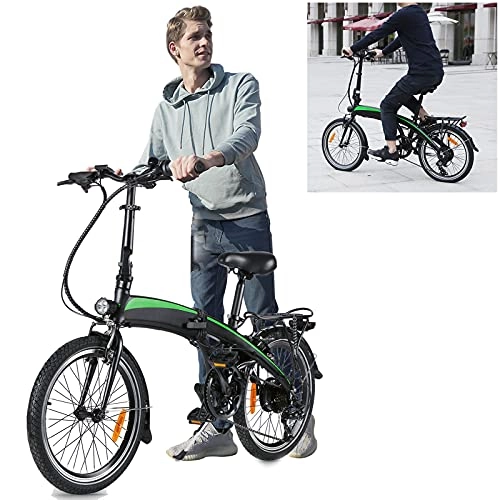 Vélos électriques : Vlo pliants Sport Alliage, Vélos électriques Jusqu' 25km / h Vitesse Rglable 7 E-Bike 250W / 36V Rechargeable Batterie Li-ION Pliable Unisexe pour