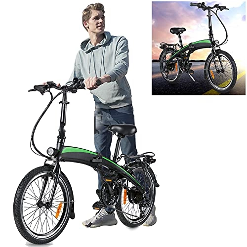 Vélos électriques : Vlo pliants Sport Alliage, Vélos électriques Vec Batterie Amovible 36V / 7.5AH 7 Vitesses Adultes Cadeaux