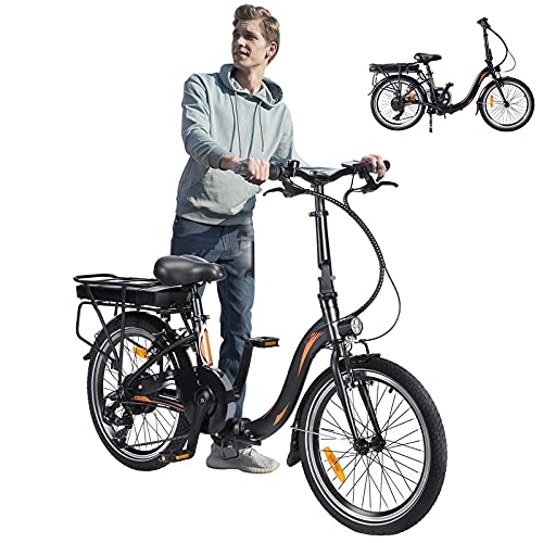 Vélos électriques : Vlo pliants électriques, 20' 36V 250W 10Ah Amovible au Lithium-ION Vélos de Route Unisexe pour Adulte