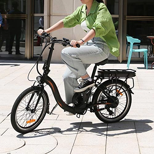 Vélos électriques : Vlo pliants électriques, Jusqu' 25km / h Vitesse Rglable 7 E-Bike 250W / 36V Rechargeable Batterie Li-ION Vélos de Ville pour Adolescent et Adultes