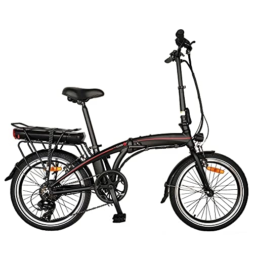 Vélos électriques : Vlo pliants électriques, Vec Batterie Amovible 36V / 10AH 7 Vitesses Vélos pliants Pliable Unisexe pour