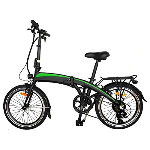 Vélos électriques : Vlo pliants électriques, Vélos de Ville Jusqu' 25km / h Vitesse Rglable 7 E-Bike 250W / 36V Rechargeable Batterie Li-ION Adultes Cadeaux