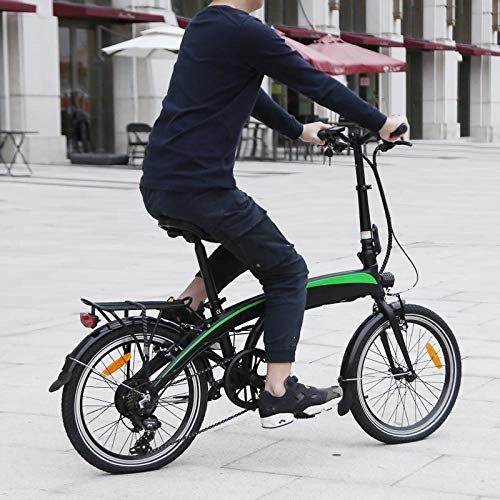 Vélos électriques : Vlo pliants électriques, Vélos pliants Vec Batterie Amovible 36V / 7.5AH 7 Vitesses pour Adolescent et Adultes