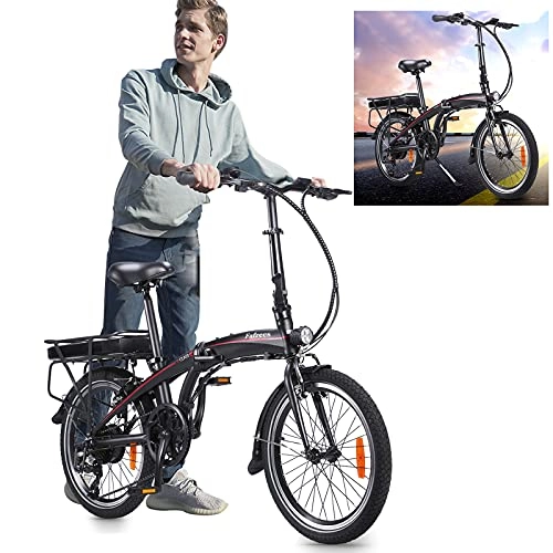 Vélos électriques : Vlos lectriques pour Adultes, 20' VTT lectrique 250W Vlo lectrique Adulte Vélos de Route Pliable Unisexe pour