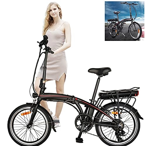 Vélos électriques : Vlos lectriques pour Adultes, avec Batterie Amovible 36V / 10Ah 7 Vitesses Vélos de Ville Adultes Cadeaux
