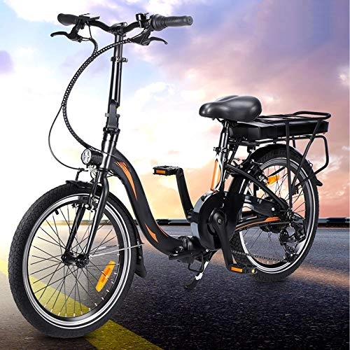 Vélos électriques : Vlos lectriques pour Adultes, avec Batterie Amovible 36V / 10Ah 7 Vitesses Vélos de Ville Pliable Unisexe pour