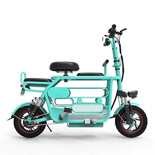 Vélos électriques : Vlos lectriques Vlo lectrique petit design pliant trois places avec un bouton, dmarrage rapide, voiture lectrique, dames adultes, voiture lectrique, voiture 10A / 15A / 20A ( Color : 15A )