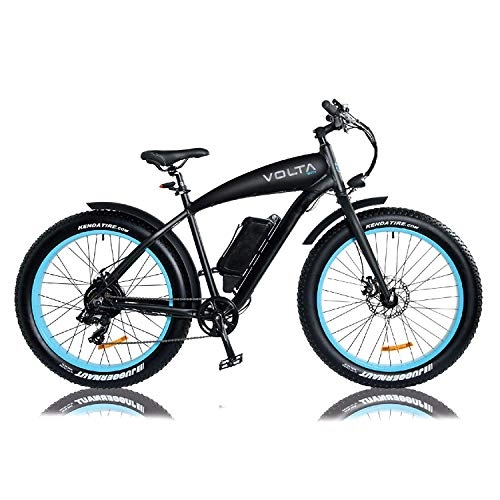 Vélos électriques : Volta Velo Electrique Hotspot Fat Black / Blue