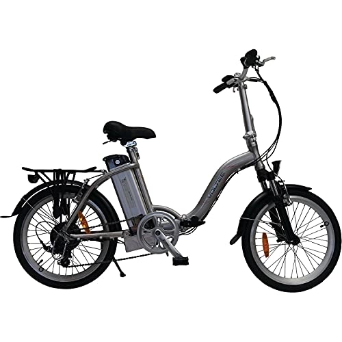 Vélos électriques : Voltee - Vélo électrique Pliant 20 Pouces 10, 4A Classic Gris